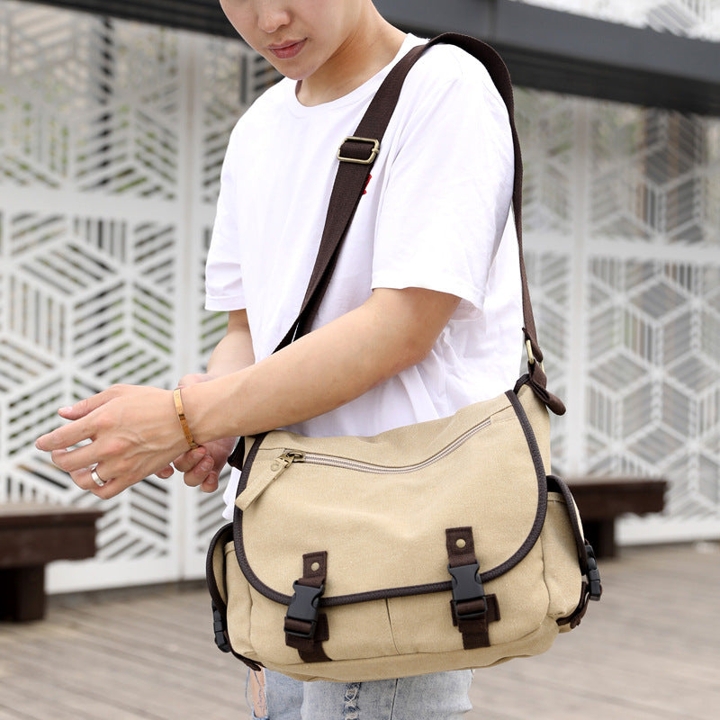 Men's Canvas Shoulder Bags Casual Men's Bags Messenger Bags | Luggage & Bags