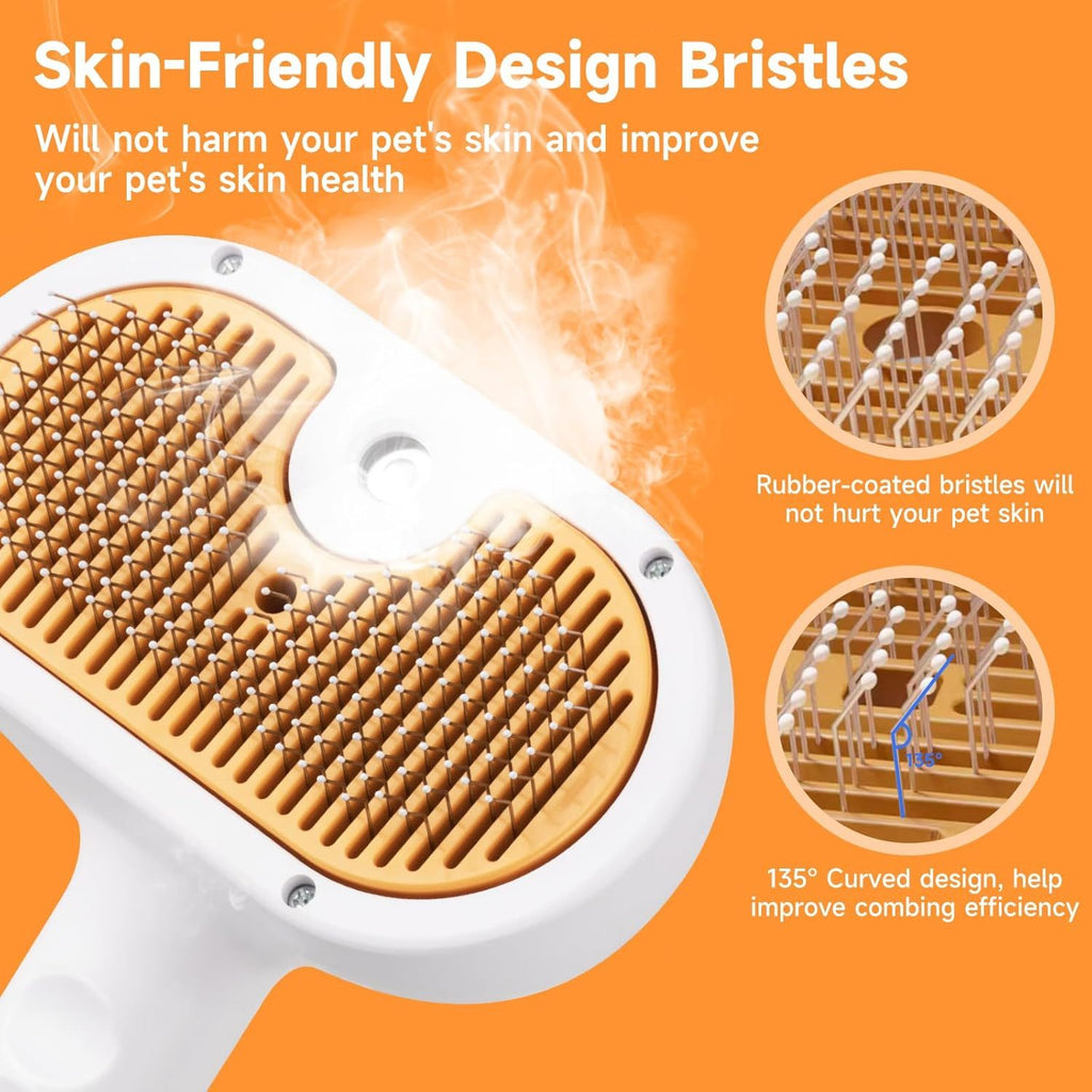 Universal Pet Steam Brush For Cats And Dogs 3-in-1 Spray Hai | Other