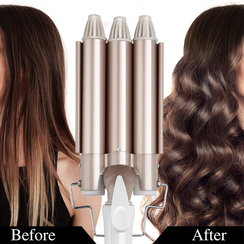 Three-Tube Curling Iron – Adjustable Hair Waver (22mm / 25mm)