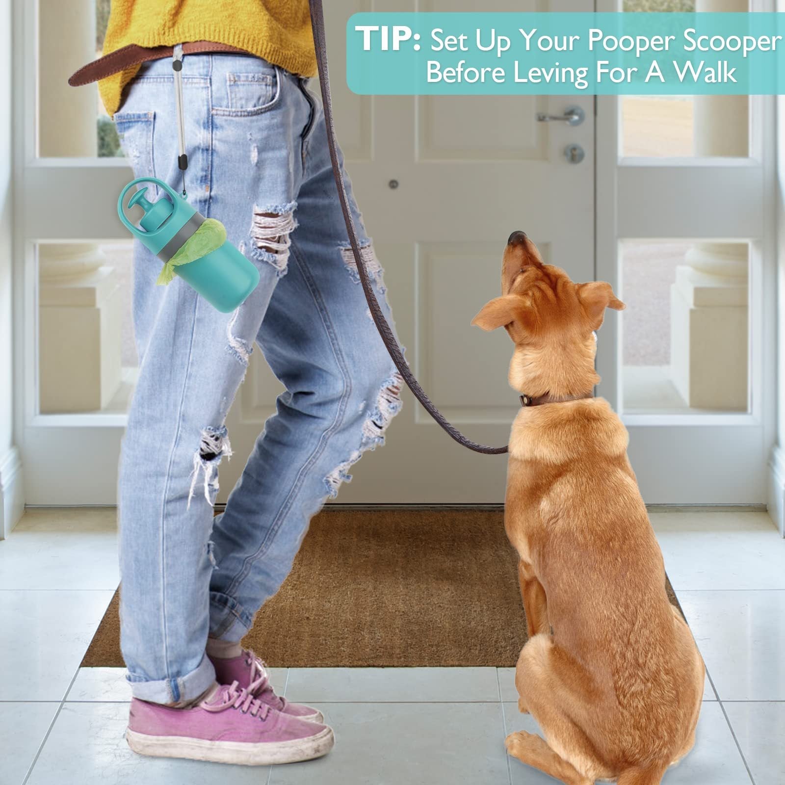 Portable Dog Poop Scooper, Sanitary Dog Waste Picker Upper W | Other