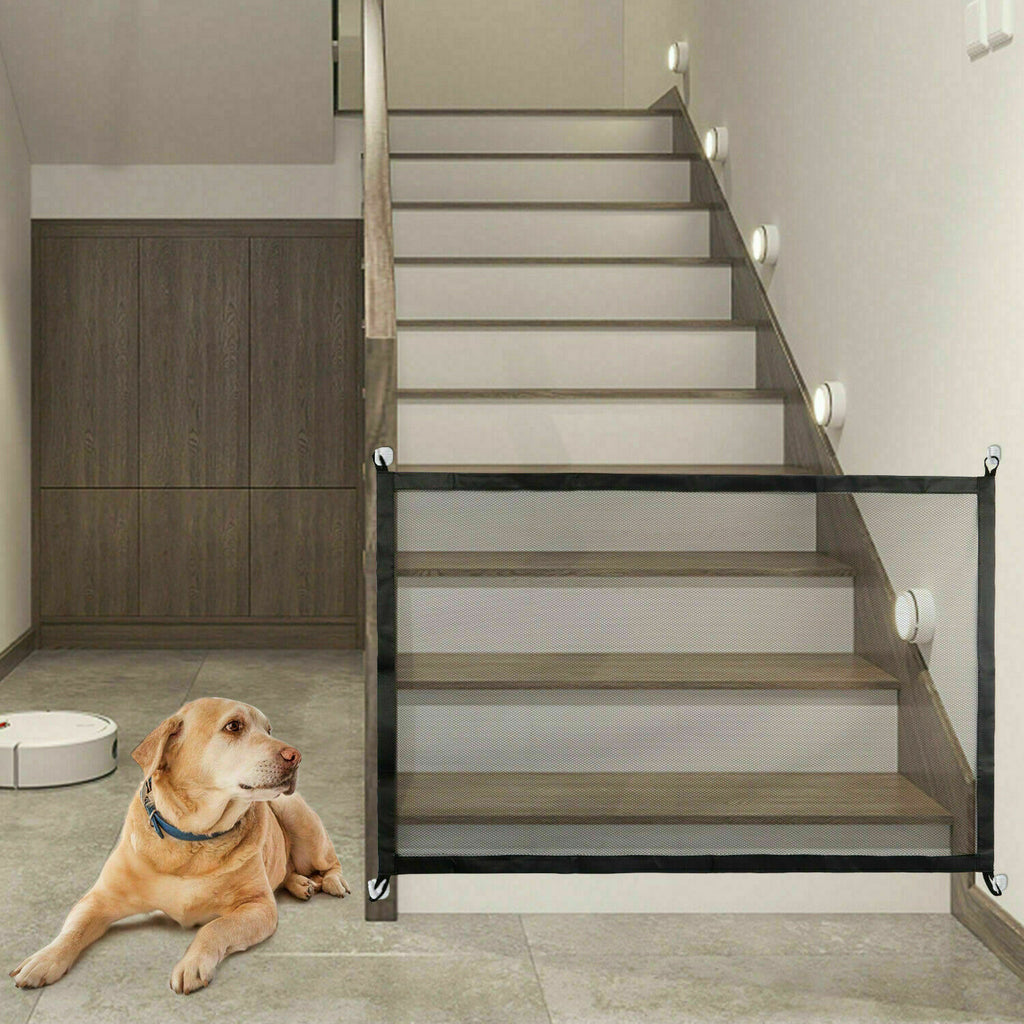 Pets Dog Cat Adorable Baby Safety Gate Mesh Fence Magic Portable Guar | Electronic Learning Toys