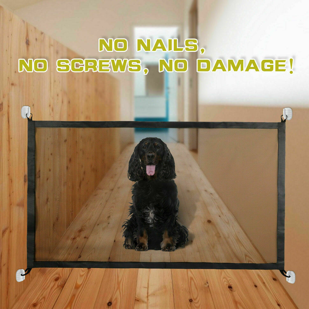 Pets Dog Cat Adorable Baby Safety Gate Mesh Fence Magic Portable Guar | Electronic Learning Toys