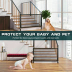 Pets Dog Cat Adorable Baby Safety Gate Mesh Fence Magic Portable Guar | Electronic Learning Toys