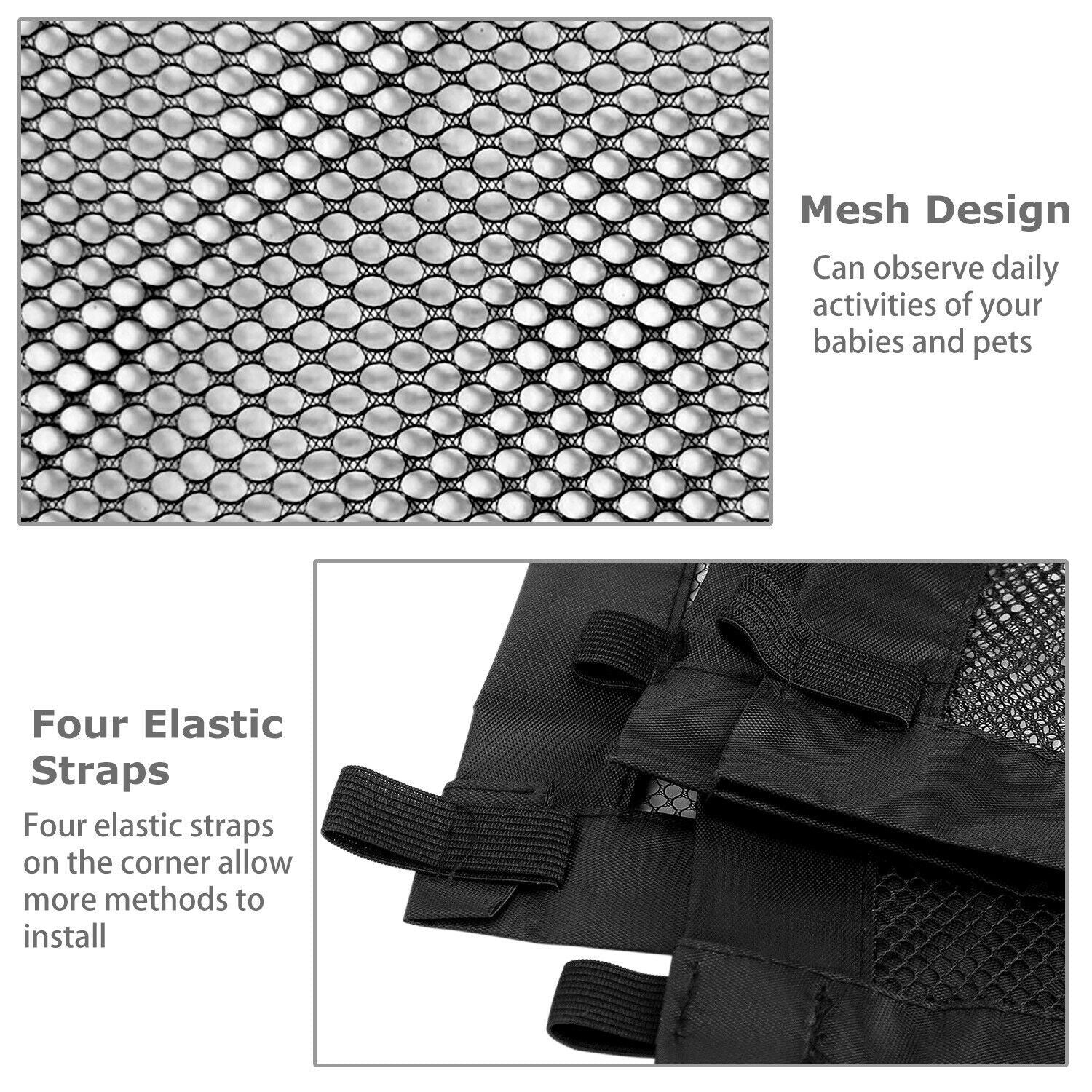 Pets Dog Cat Adorable Baby Safety Gate Mesh Fence Magic Portable Guar | Electronic Learning Toys