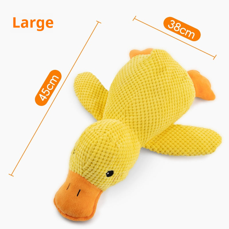 Pet Plush Toy Dog Calming Duck Stuffed Duck Toy Chew Toy Squ | Electronic Learning Toys