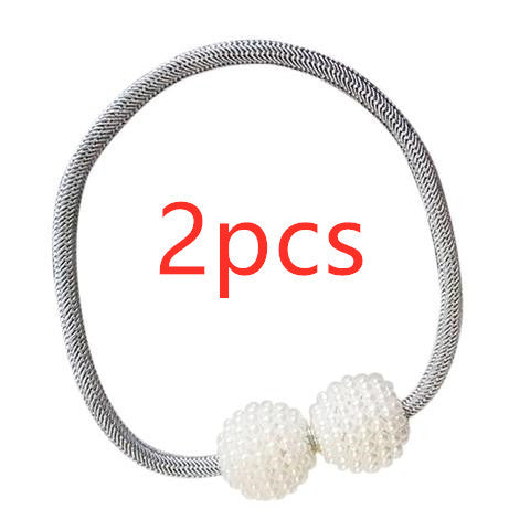 Magnetic Curtain Tiebacks Pearl Beads | Other