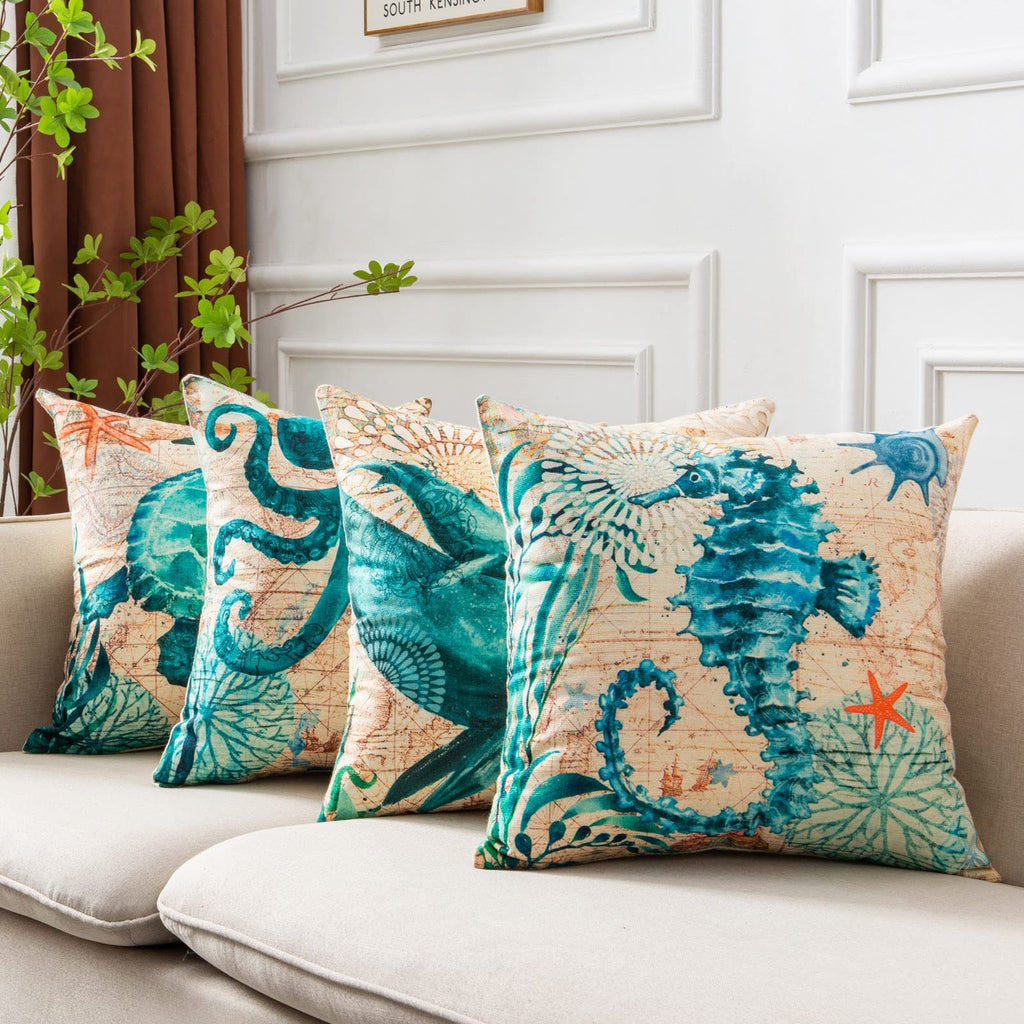 Cushion Covers Sea Turtle Printed Throw Pillow Cases For Hom | Other