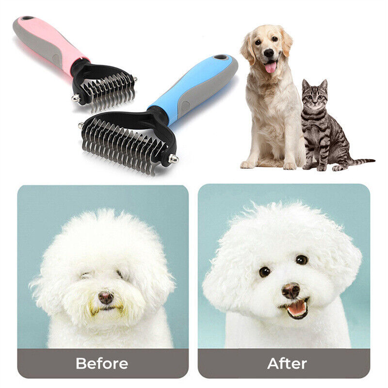 Grooming Brush For Pet Dog Cat Deshedding Tool Rake Comb Fur | Other