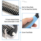 Grooming Brush For Pet Dog Cat Deshedding Tool Rake Comb Fur | Other