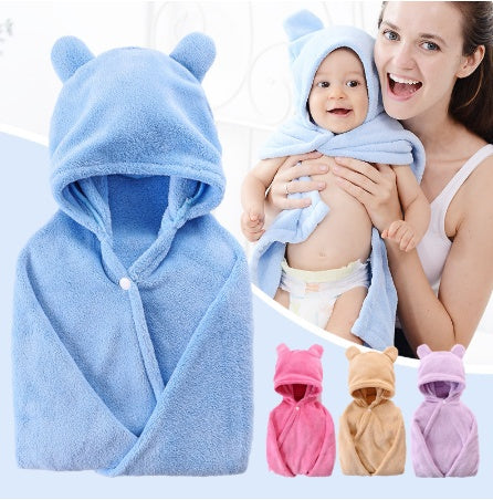 Cotton Adorable Baby Care Hooded Bath Towel | Electronic Learning Toys