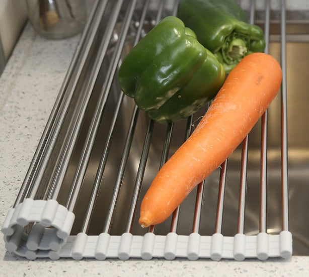 Folding Kitchen Drain Sink Rack Stainless Steel | Other