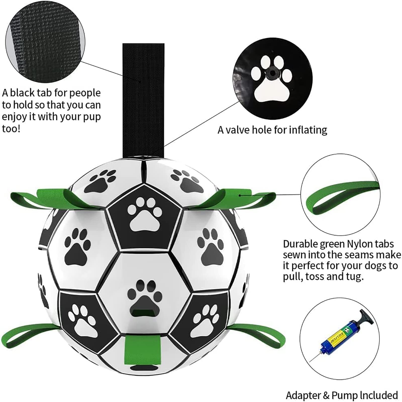 Interactive Dog Football Toy Soccer Ball Inflated Training T | Electronic Learning Toys