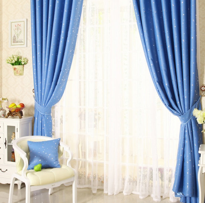 Star Print Perforated Finished Curtain | Other