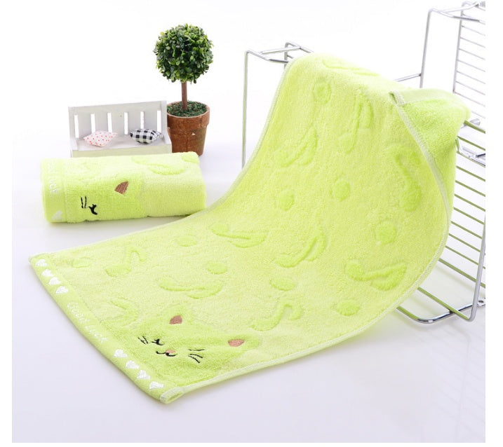 Bamboo Fiber Kitten Face Bath Towels | Other