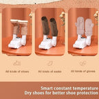 Multifunction Electric Shoe Dryer – Foldable, Constant Temperature Heating with Timer