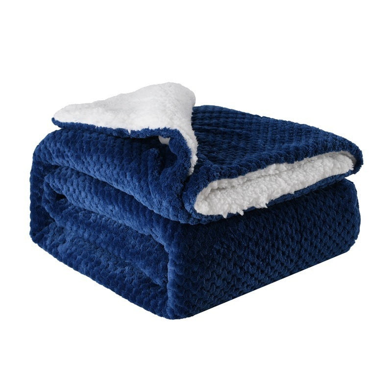 Thickened Flannel Lamb Wool Composite Double Blanket Leisure | Other
