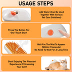 4 In 1 Cat Steam Brush, Anti Static Shedding Spray Comb, Hai | Other