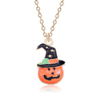 Halloween Oil Drop Pumpkin Cat Necklace Creative Clavicle Ch | Jewelry & Accessories