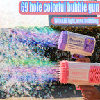 Bubble Gun Rocket 69 Holes Soap Bubbles Machine Gun Shape Au | Other