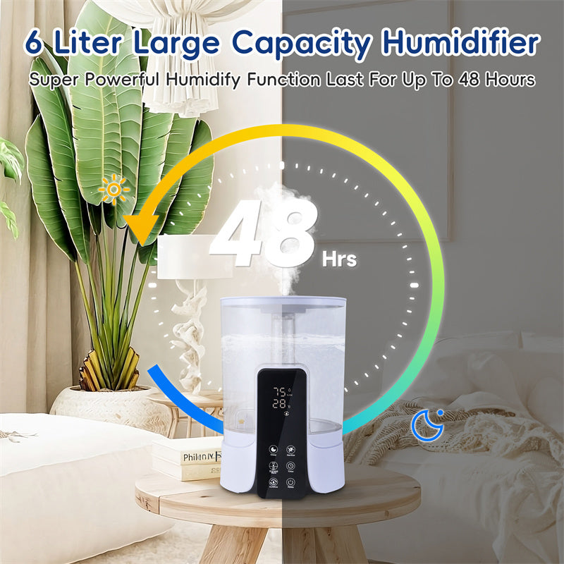 6l Large-capacity Humidifier Intelligent Timed Heating Spray | Other