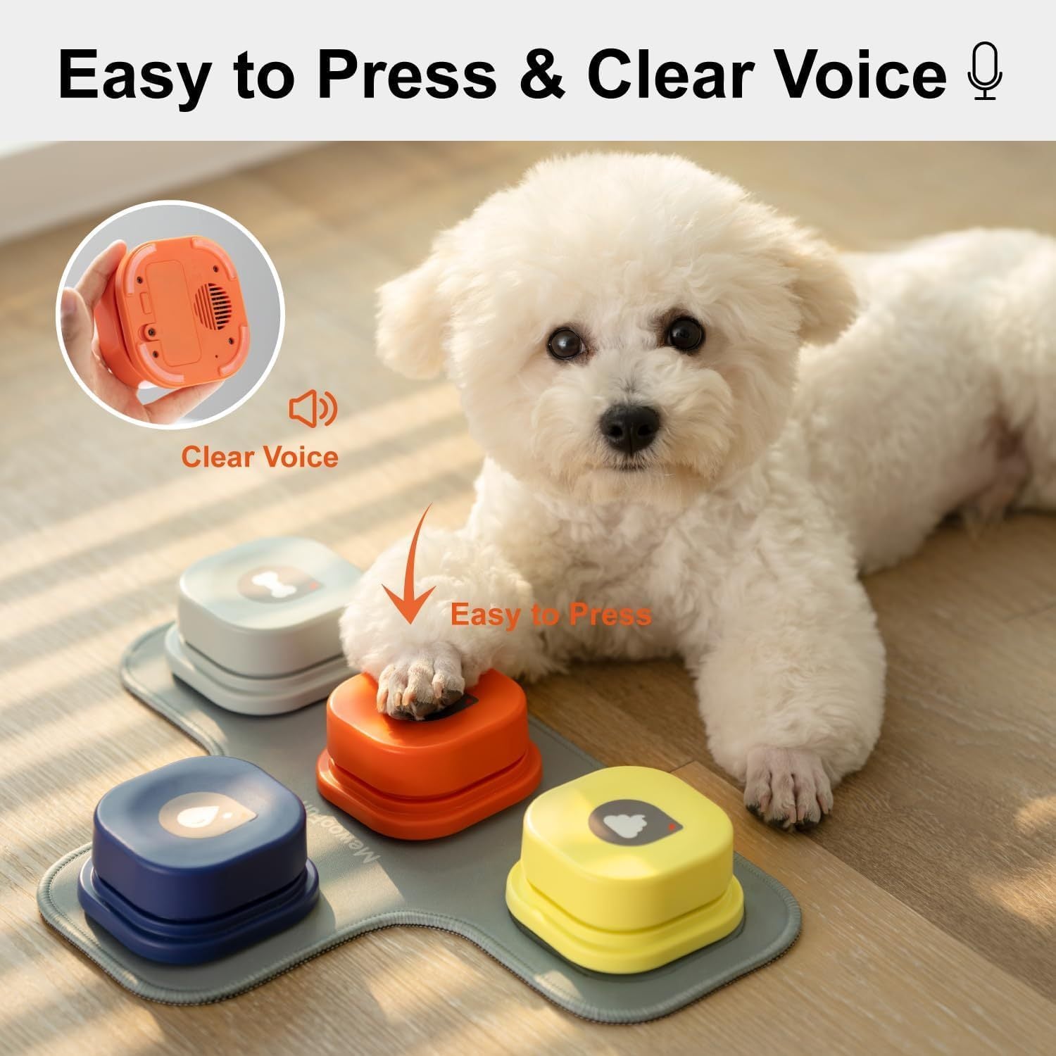 Mewoofun Dog Talking Buttons Set - 3 Recordable Communicatio | Other