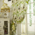 White Striped Yarn Translucent Curtain For Bedroom | Other