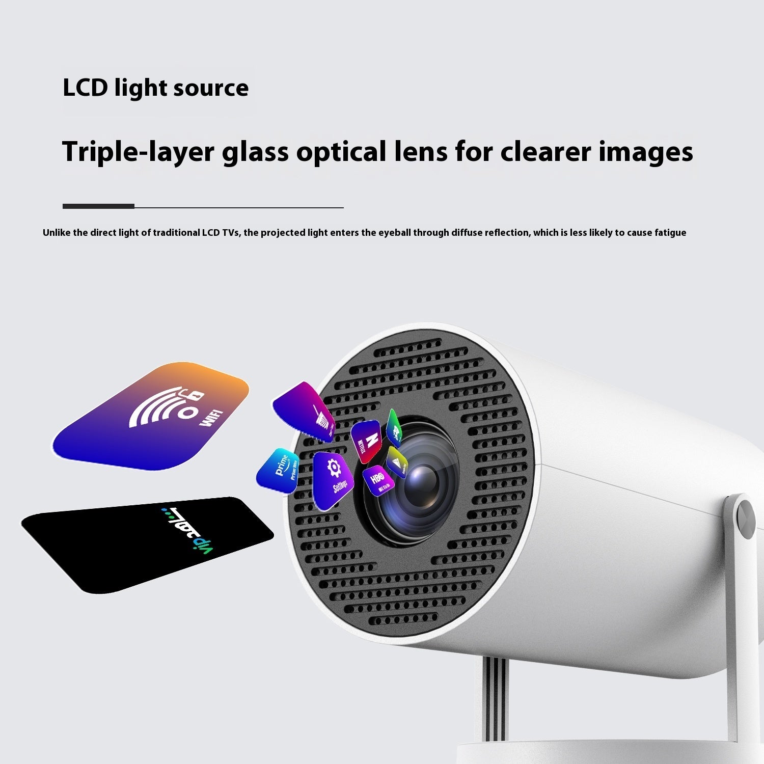 Portable Projector Small Straight Projector For Home Use 180 | Other