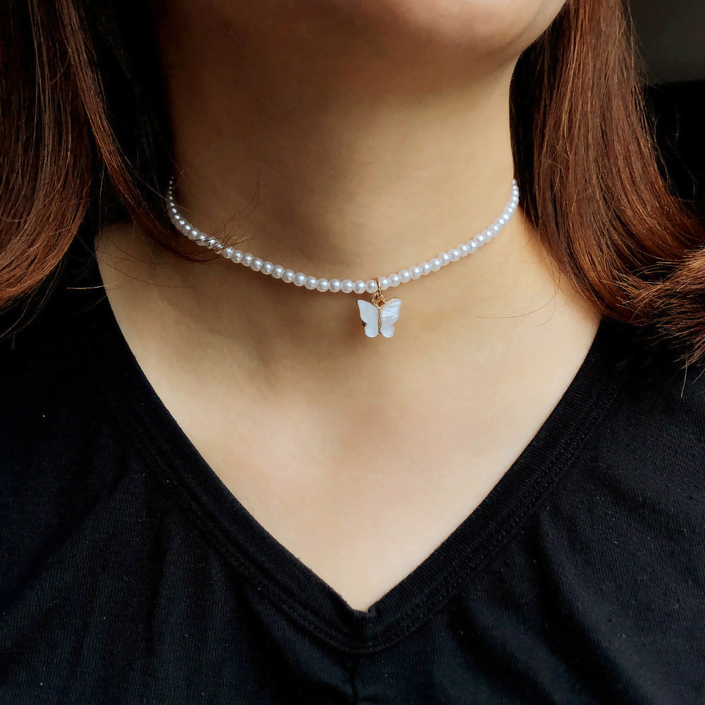 Elegant White Pearl Choker Necklace Small Round Pearl Weddin | Jewelry & Accessories
