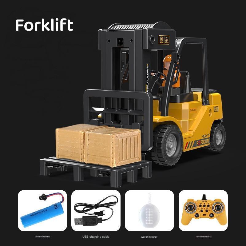 Children's Simple Alloy Charging Excavator Toy Car | Electronic Learning Toys