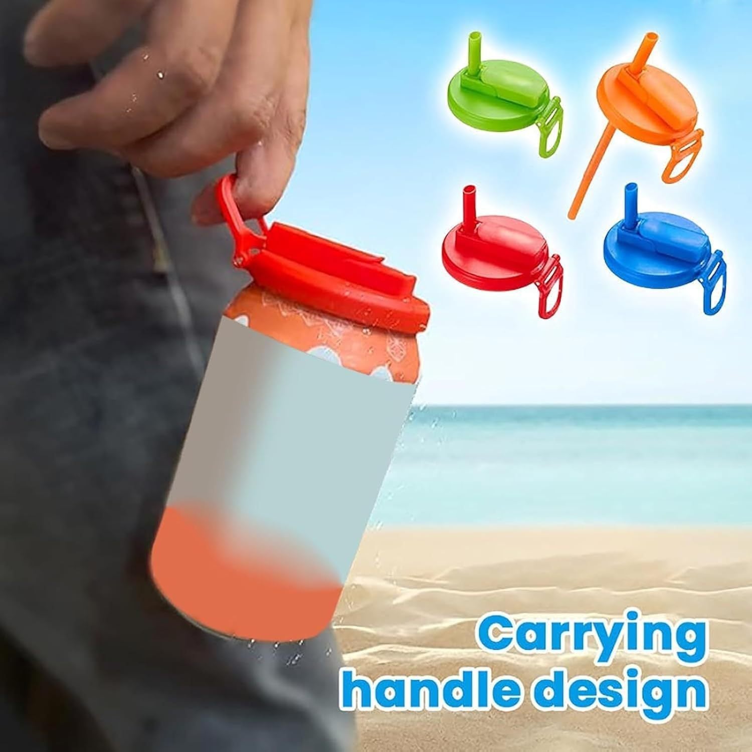 Silicone Soda Can Straw Lid – Reusable Drinking Tool