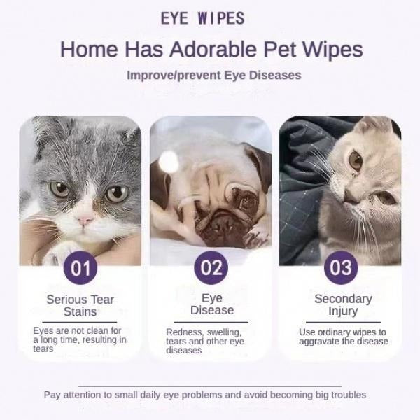 Pet Eye Wipes, 200 Wipes Can Pet Eye Cleaningwipes, Tear St | Other
