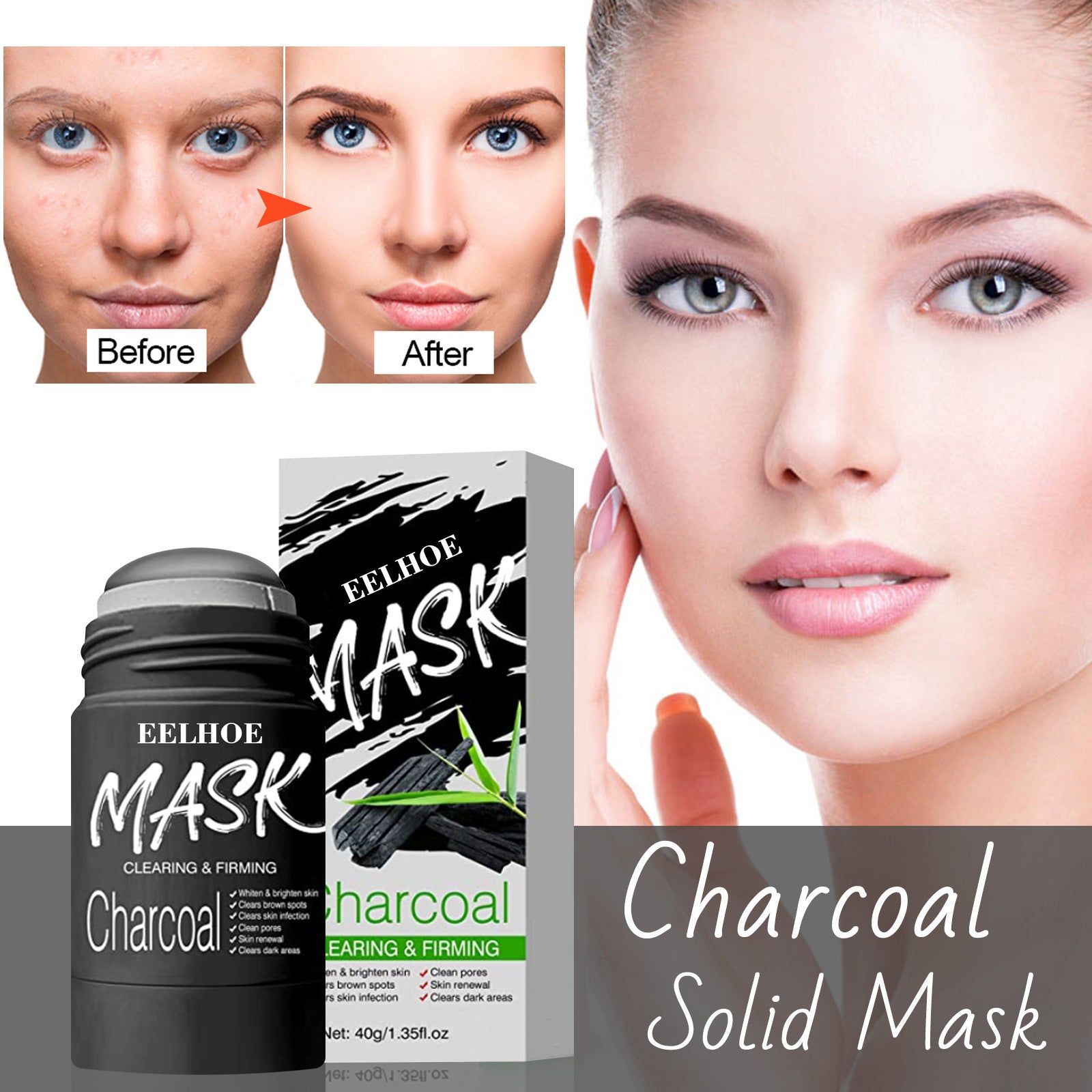 Clean Face Mask Beauty Skin Green Tea Clean Face Mask Stick | Other