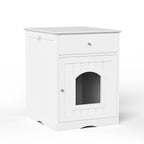 Wooden Pet House Litter Box Fence With Drawers | Other