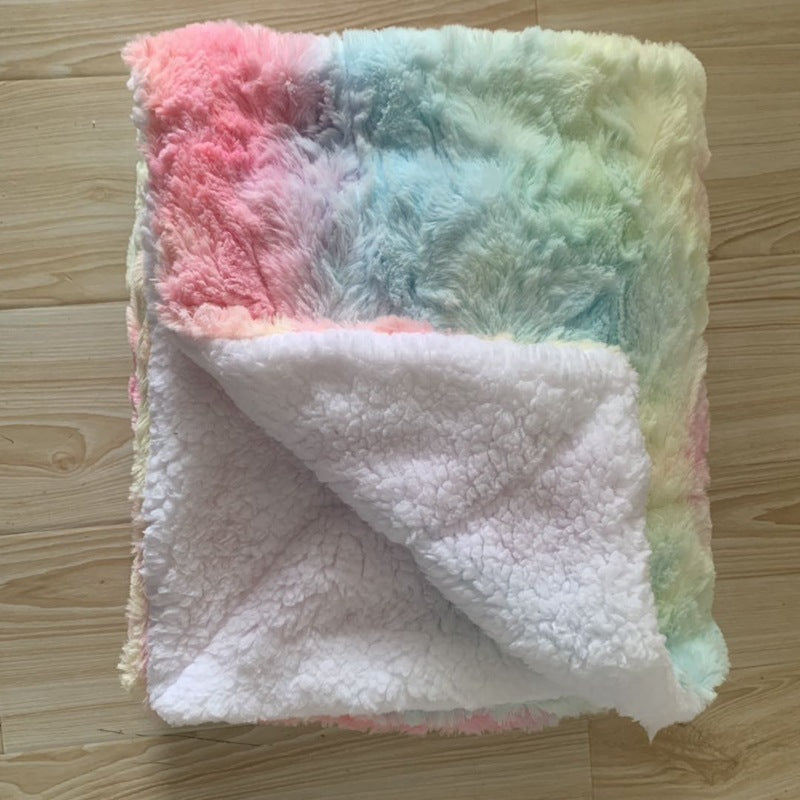 Thickened Flannel Lamb Wool Composite Double Blanket Leisure | Other