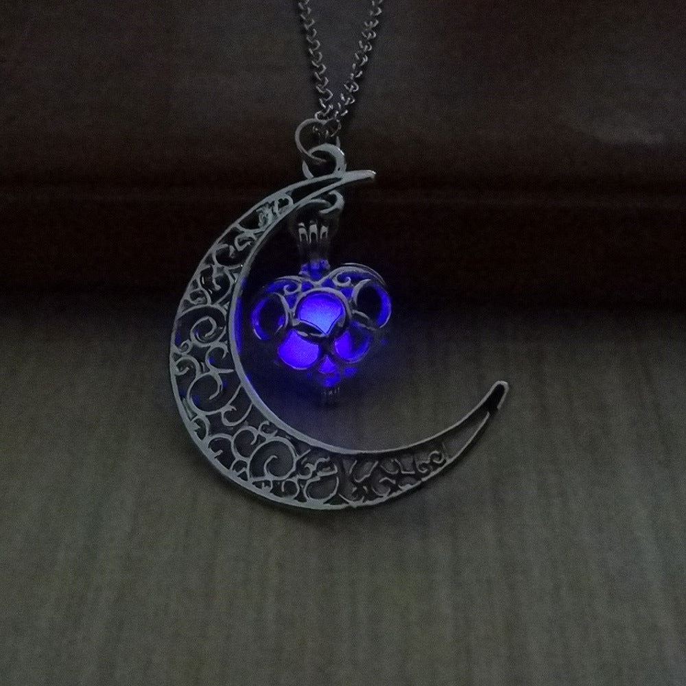 Glowing Pendant Necklaces Silver Plated Chain Necklaces | Jewelry & Accessories