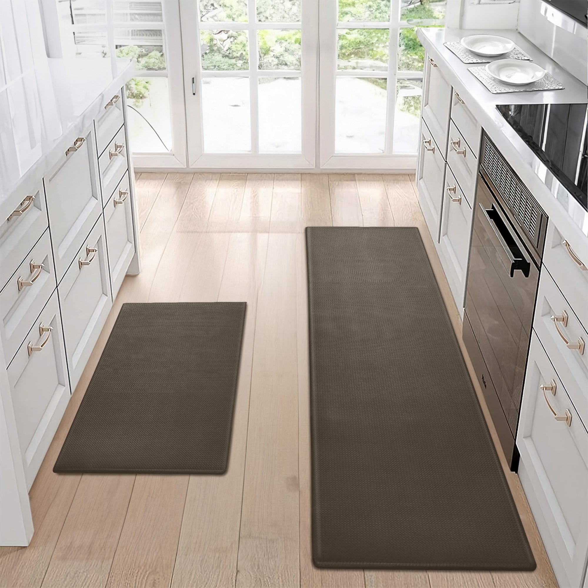 Kitchen Floor Mat Two-piece Set Of Non-slip, Waterproof And | Other