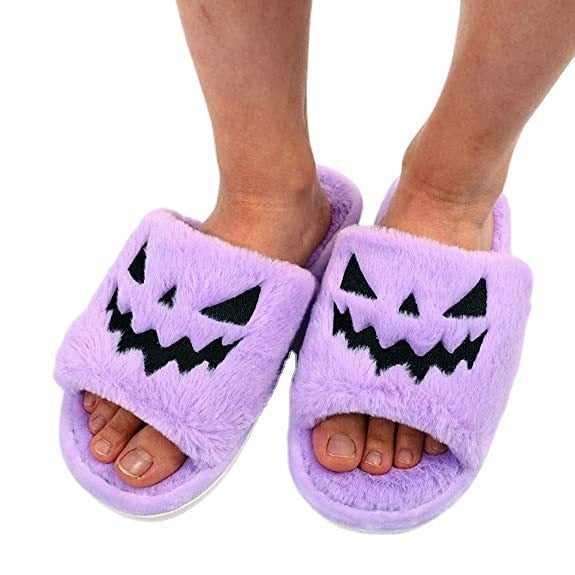 Halloween Shoes Winter Cute Warm Home Slippers Women | Shoes