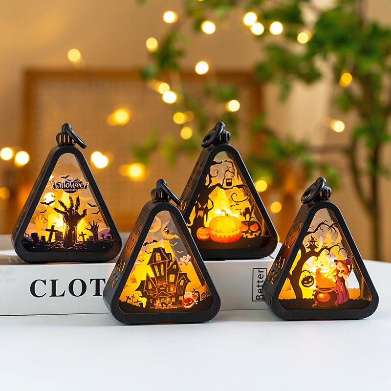 Halloween Decorations Portable Pumpkin Lamp Layout Props | Other