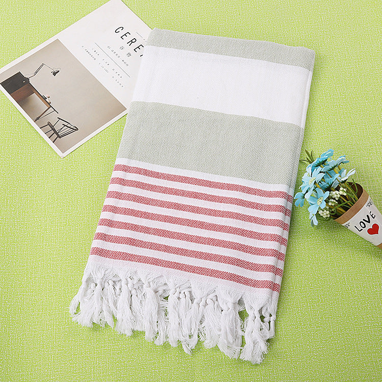 Cotton Striped Beach Towel 100x180cm | Other