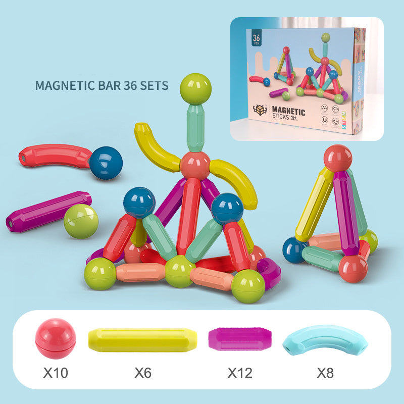 Adorable Baby Toy Magnetic Stick Building Blocks Game Magnets Childre | Electronic Learning Toys