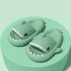 Adult's Slippers Indoor Outdoor Funny Shark Cartoon | Other