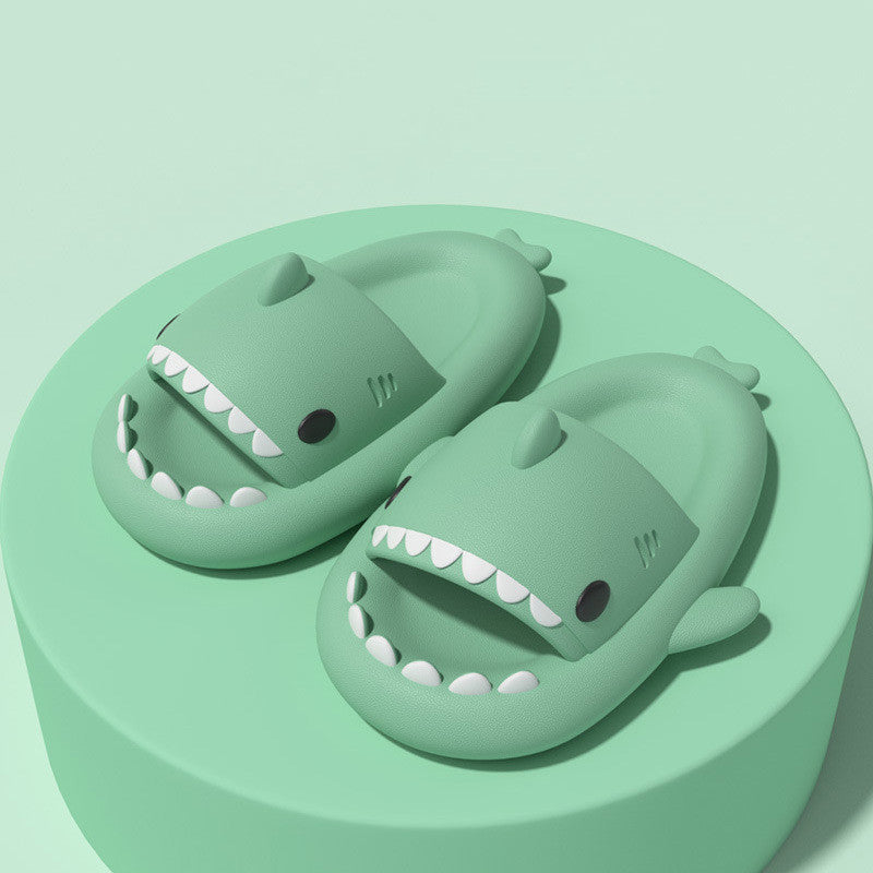 Adult's Slippers Indoor Outdoor Funny Shark Cartoon | Other