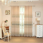 Slub Cotton Embroidery Curtain Fabric | Other