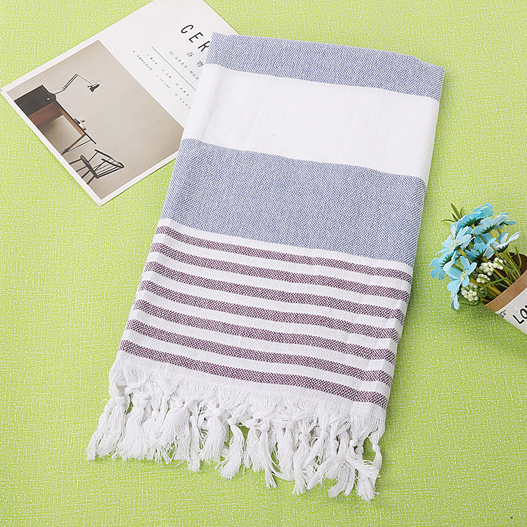 Cotton Striped Beach Towel 100x180cm | Other