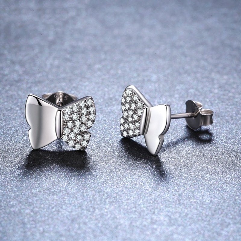 Korean Style Cute And Compact Butterfly Copper Plated Stud E | Other
