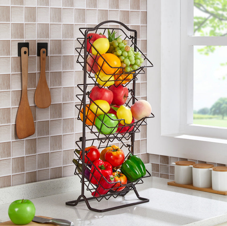 Simple Multi-layer Iron Can Be Shaken Storage Shelf | Other