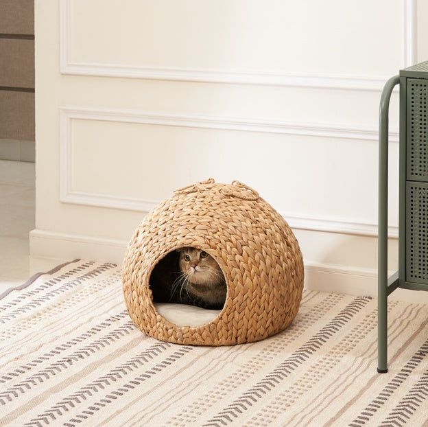 Weaving Rattan Circular Cat Bed | Other