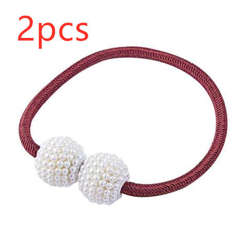 Magnetic Curtain Tiebacks Pearl Beads | Other