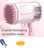 Bubble Gun Rocket 69 Holes Soap Bubbles Machine Gun Shape Au | Other