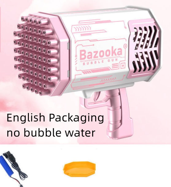 Bubble Gun Rocket 69 Holes Soap Bubbles Machine Gun Shape Au | Other